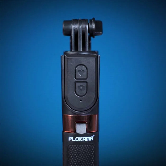 PLOKAMA K9 PRO 4IN1 Selfie Stick with Tripod Stand & Remote Control for Mobile Photography & Vlogging