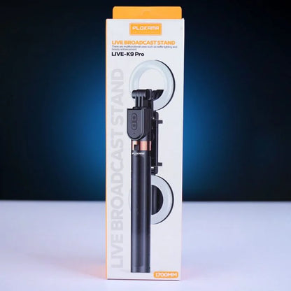PLOKAMA K9 PRO 4IN1 Selfie Stick with Tripod Stand & Remote Control for Mobile Photography & Vlogging