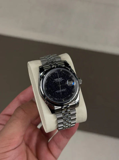 SEIKO - Galactic Galaxy Dial Automatic Watch – 904L Steel | ساعة فاخرة بتصميم المجرة