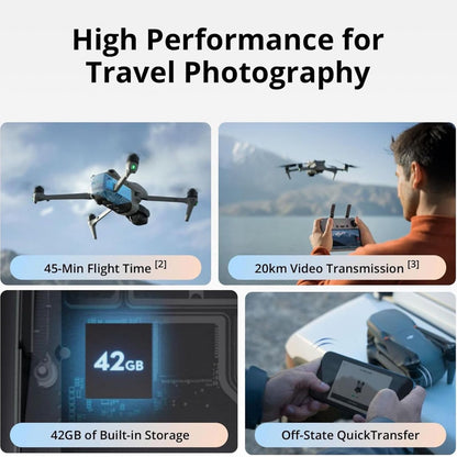 E99 Dual 4K Drone Camera with Smart RC & 92 Min Flight | طائرة Air 3 بكاميرتين 4 K وريموت ذكي و92 دقيقة طيران