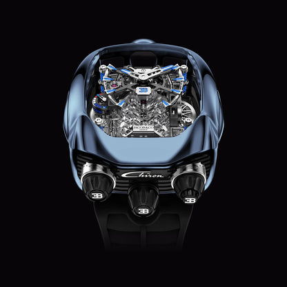 Jacob & Co. Bugatti Chiron Tourbillon علبة من التيتانيوم الأسود DLC | تحفة مستوحاة من عالم الهايبركار بأقصى درجات الفخامة والدقة**