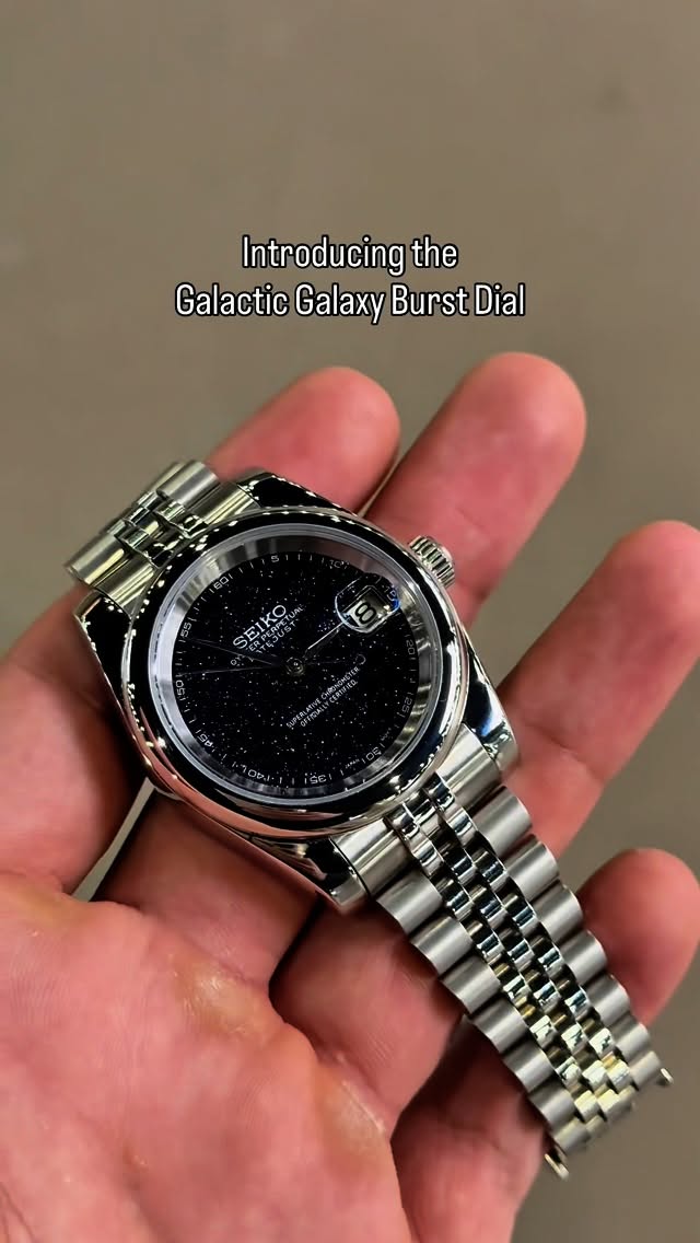 SEIKO - Galactic Galaxy Dial Automatic Watch – 904L Steel | ساعة فاخرة بتصميم المجرة
