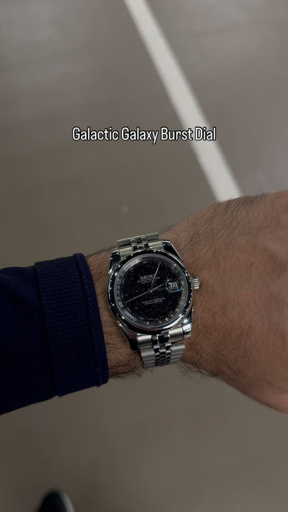 SEIKO - Galactic Galaxy Dial Automatic Watch – 904L Steel | ساعة فاخرة بتصميم المجرة